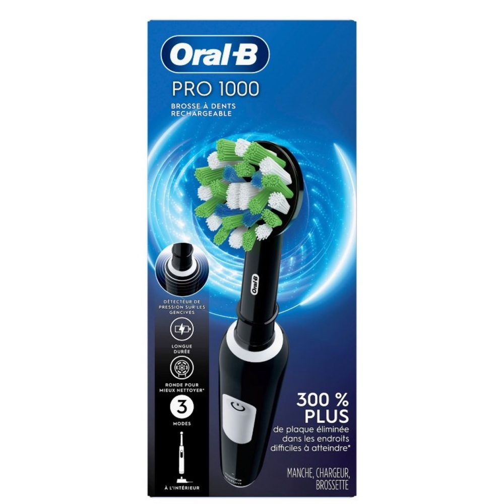PRO 3000 Black and Blue Electric Toothbrush